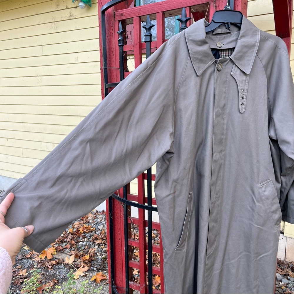 Mackintosh Weather Fair Overcoat Trench Coat Wool Blend Lining Mens 42